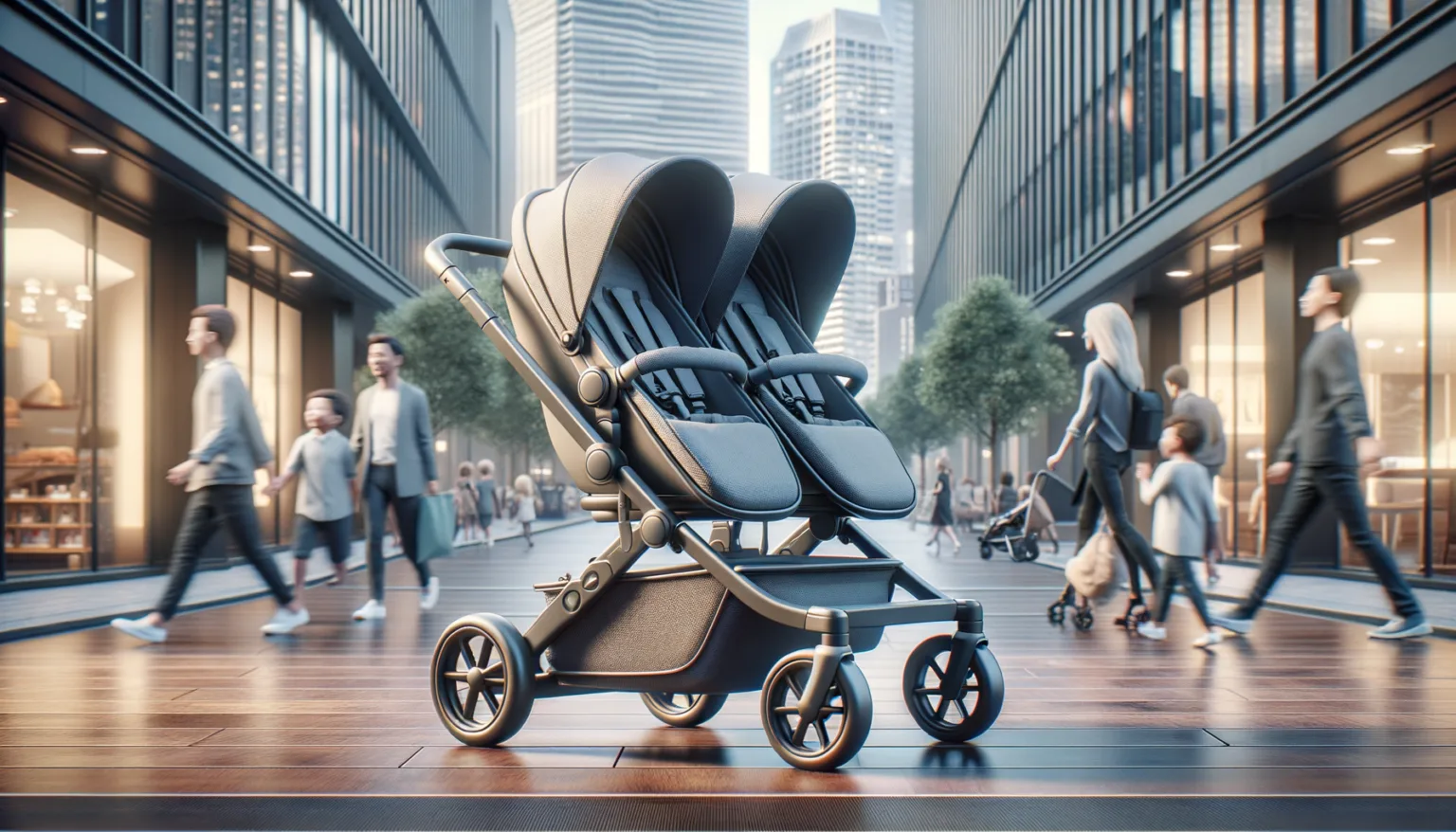 Platzsparende Kinderwagen fuer Zwillinge: So gelingt der Transport im Alltag