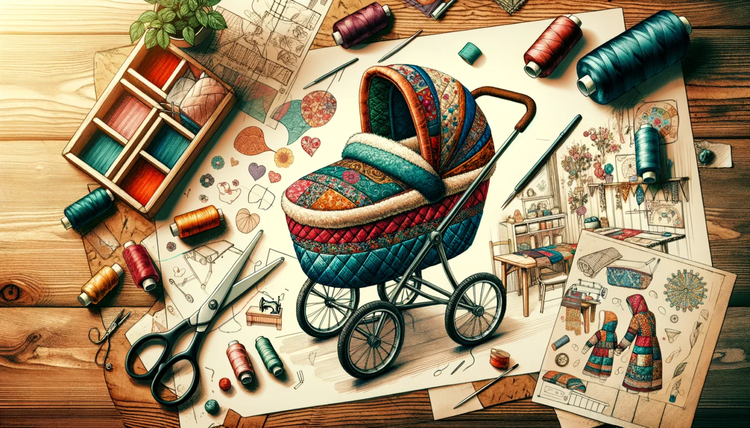 Gemuetliche Kinderwagen-Fusssaecke selbst naehen – Schritt fuer Schritt Anleitung