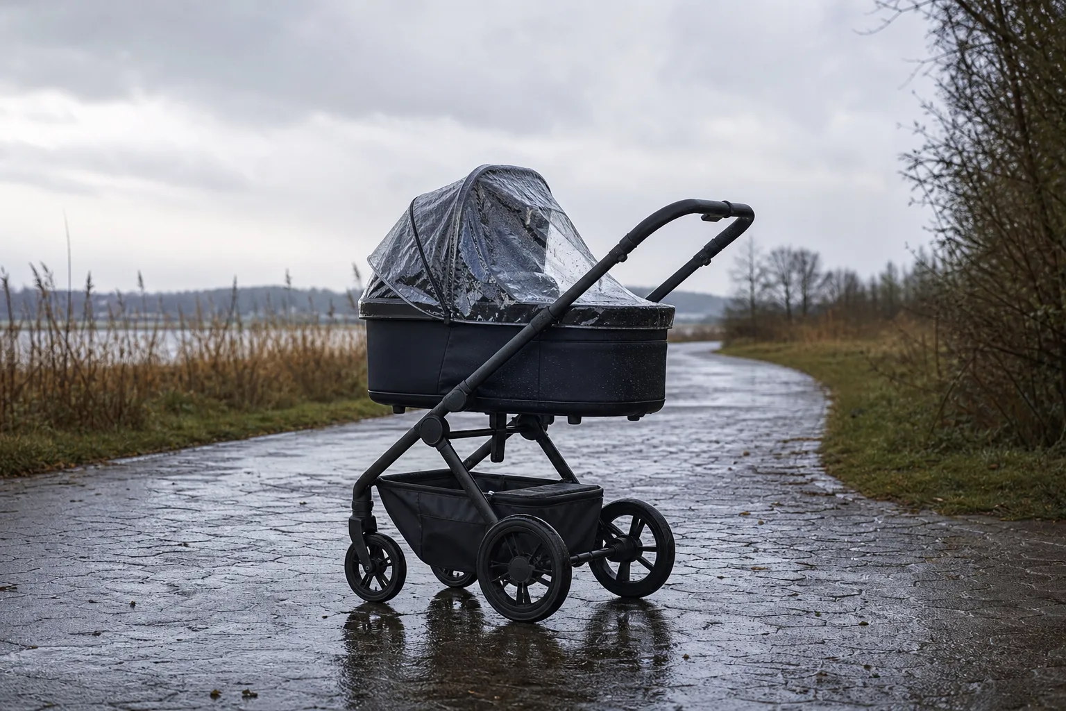 Kinderwagen bei Wind und Wetter sicher nutzen