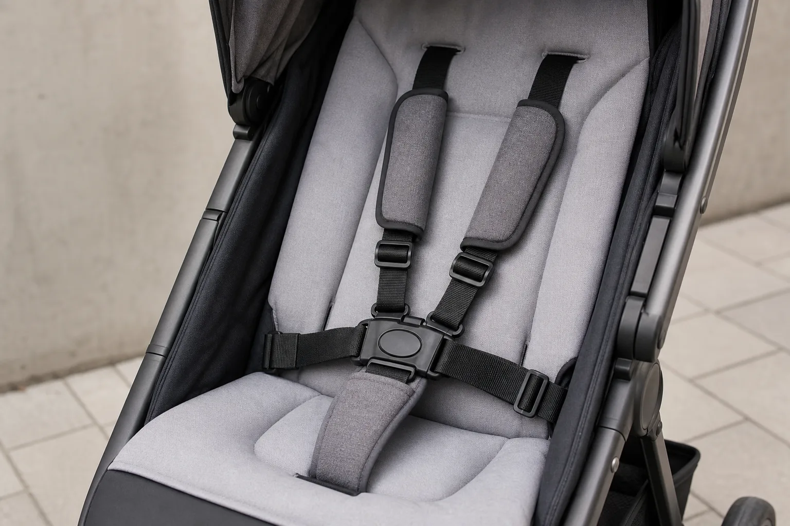Sicherheitsgurte im Kinderwagen: Richtige Anwendung und Kontrolle