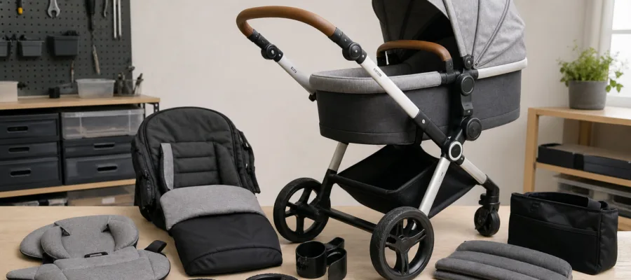 Kinderwagen-Tuning und Anpassungen: DIY-Verbesserungen fuer komfortables Fahren