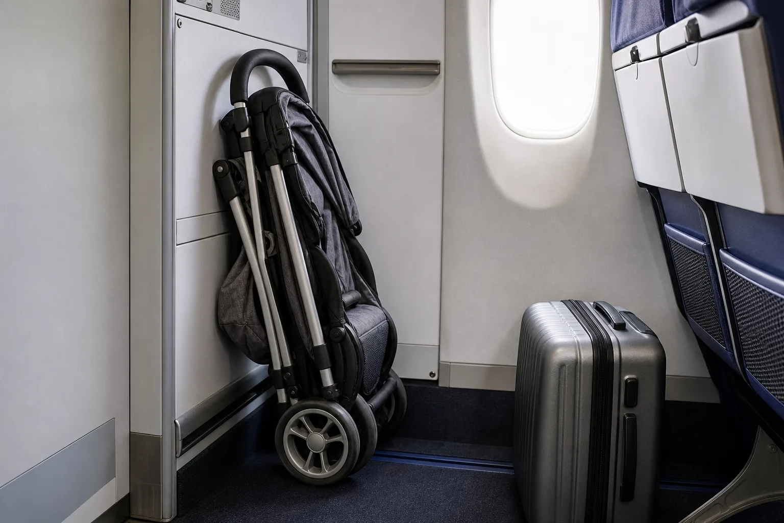 Kinderwagen im Flugzeug und Urlaub: Checkliste und Tipps fuer Reisende