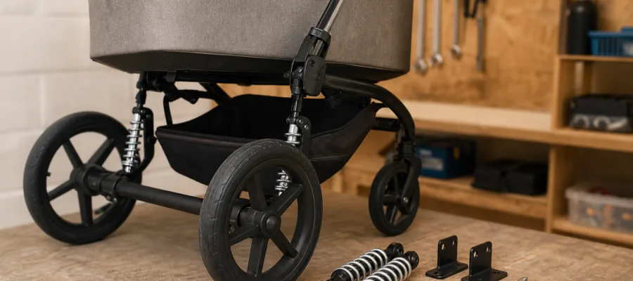 Federung am Kinderwagen nachruesten – DIY Anleitung fuer mehr Komfort