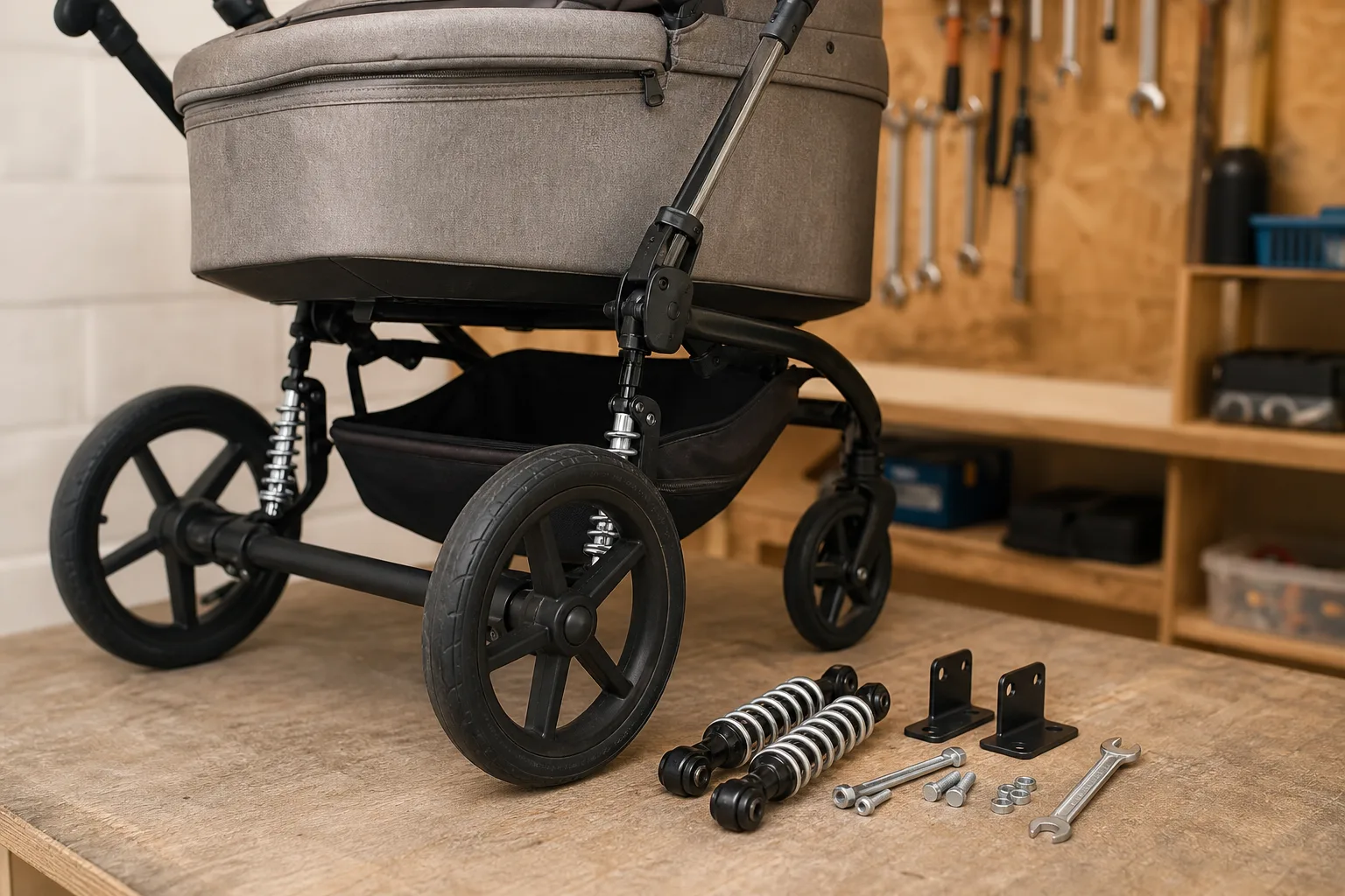 Federung am Kinderwagen nachruesten – DIY Anleitung fuer mehr Komfort